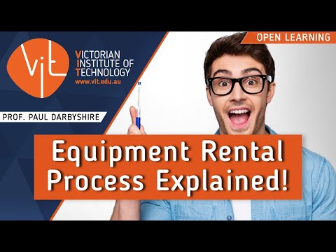 Equipment Rental Process Explained! | PROF. PAUL DARBYSHIRE