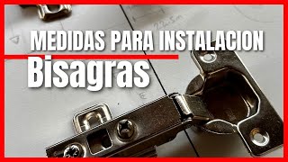 Medidas para instalar Bisagras Bidimensionales o Cazoleta #carpinteria