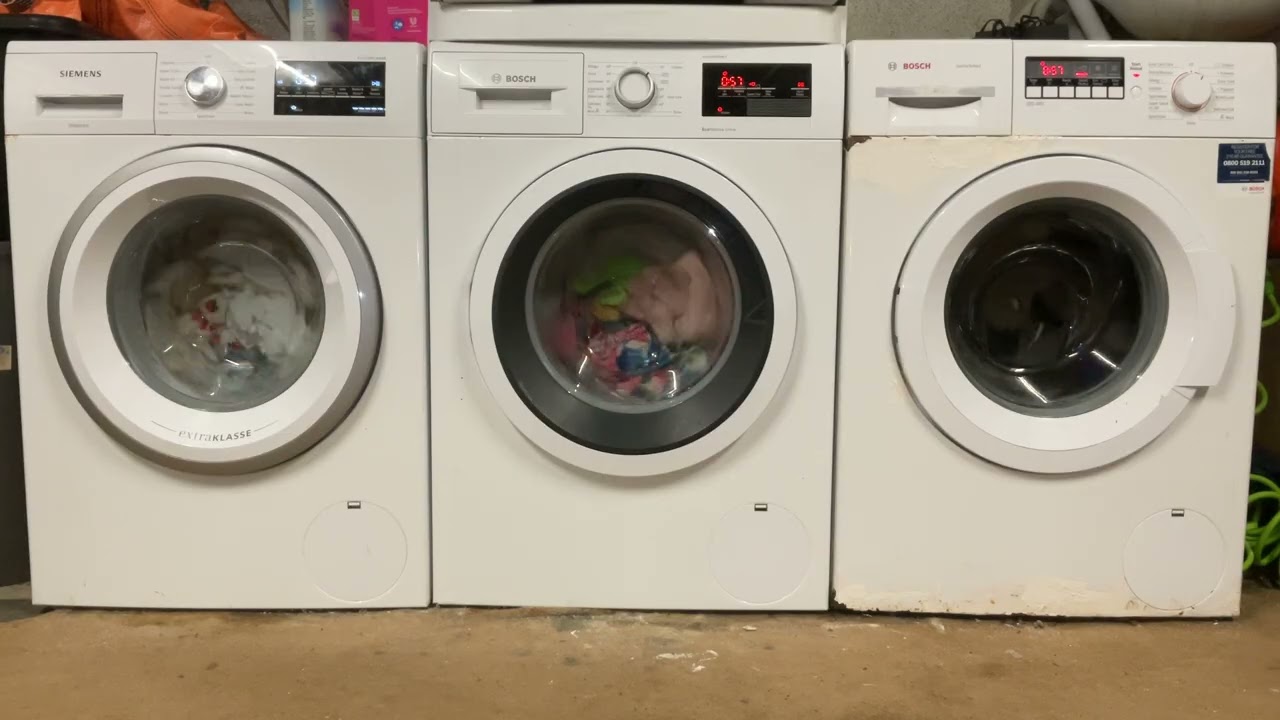 Siemens WM14T492GB/72 Bosch WAT28371GB/69 Bosch WAK28260GB/11 Rapid 60 40’c/Cottons 40 Speed 1400rom