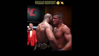 Kamaru usman respect Gilbert Burns 🥹 #shorts