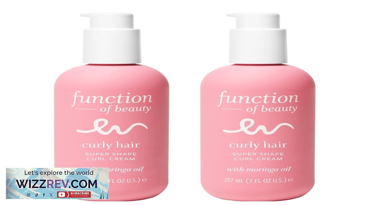 Function of Beauty Curl Cream for Curly Hair Lightweight Anti Frizz Hair
