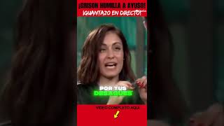 ¡ESTALLA LA TELEVISIÓN! Grison liquida a Ayuso en directo Viven sin cabeza