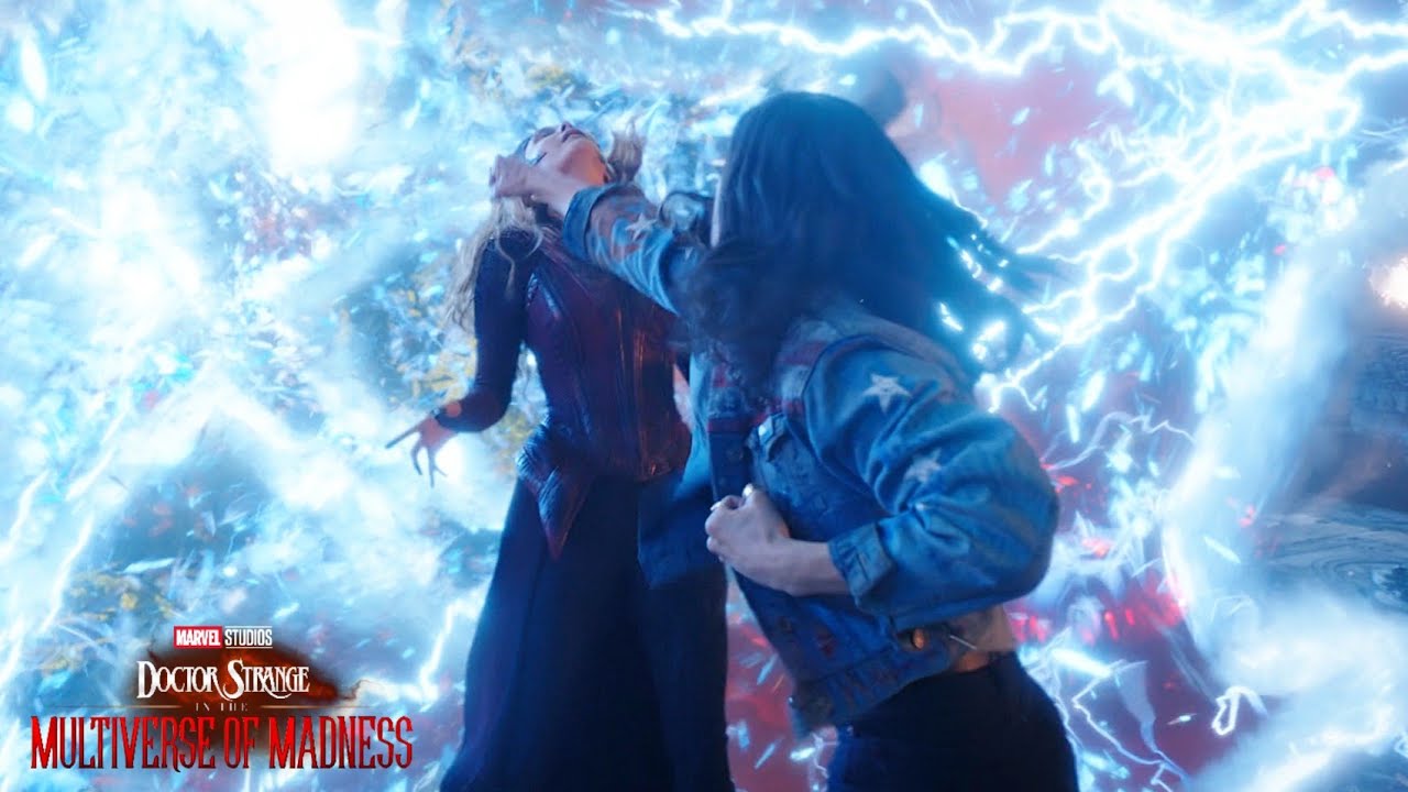 America Chavez vs Scarlet Witch Fight Scene [IMAX 4K] | Doctor Strange