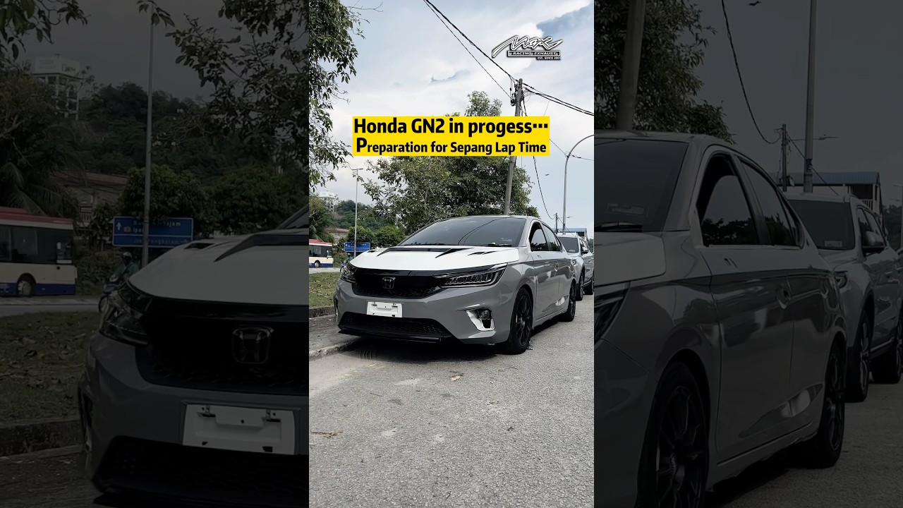 Latest Honda City GN2 project in progress for Sepang Best Lap Time together with Ftuned & J.oStudio