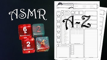 Dungeons & Dragons ASMR | Leading you through character creation from A to Z