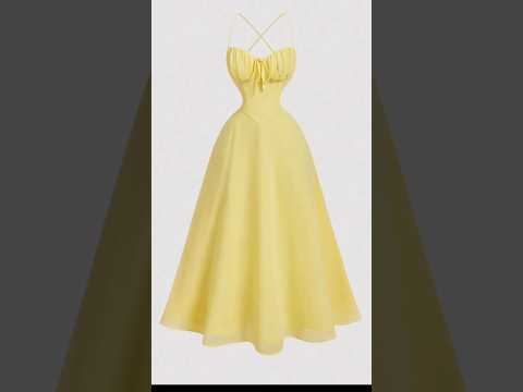 فساتين ترند باللون الاصفر متوفرة للطلب والتوصيل لجميع انحاء العالم