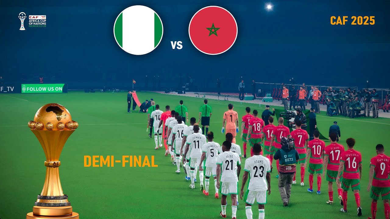 NIGERIA vs MOROCCO - Africa Cup of Nations 2025 Semi Final | Full Match Penalties | Simulation PES