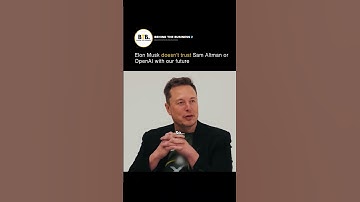 Elon Musk doesn’t trust Sam Altman or OpenAI with our future