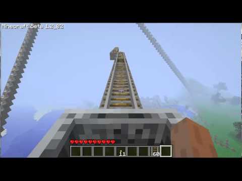 cool things to build in minecraft rollercoaster youtube