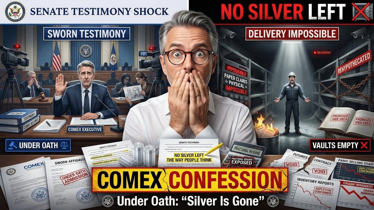 SENATE BOMBSHELL: COMEX Executive Admits “No Silver Left” Under Oath | Panic Begins