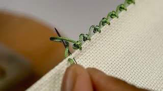 Quick &amp; Stunning: Easy Embroidery Edge Tutorial for Beginners in Under 2 Minutes!