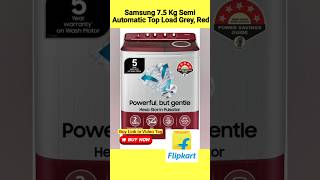 Samsung 7.5 Kg Semi Automatic Top Load Grey, Red