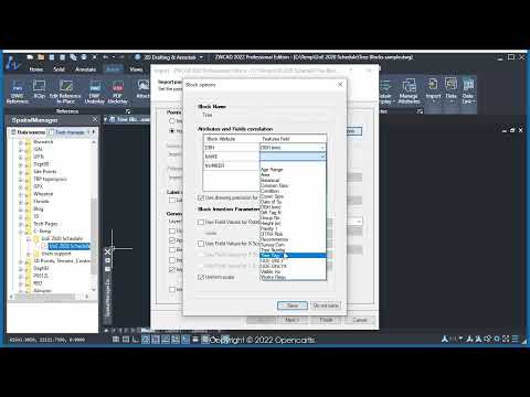 SPMInsert Blocks-Attributes (ZWCAD) (SR)