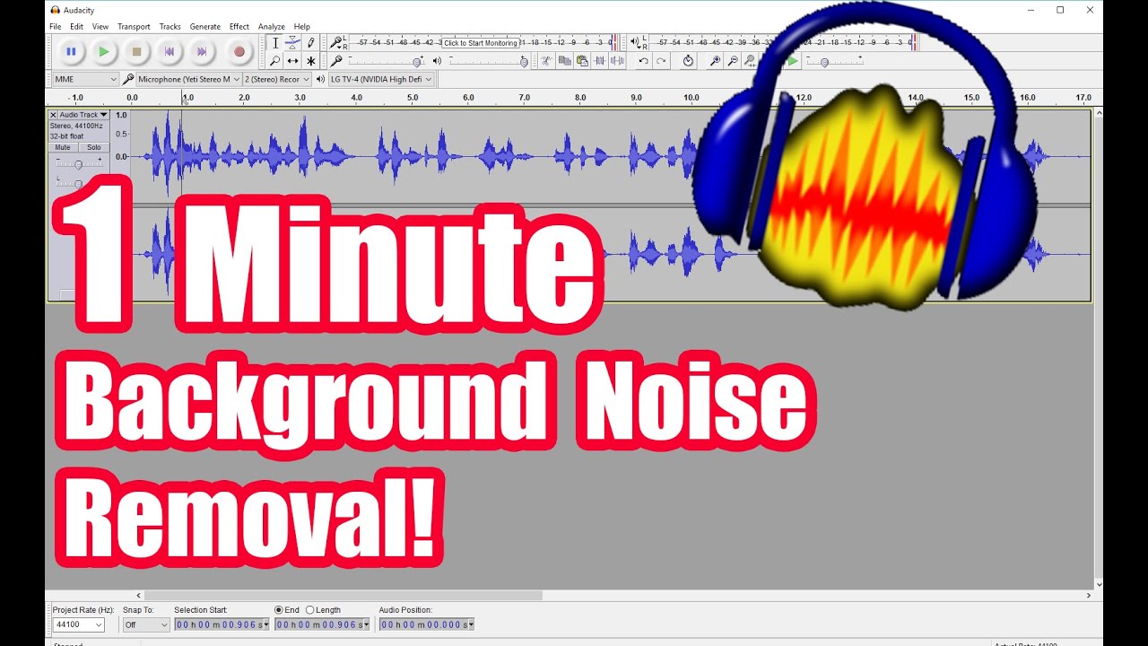How To Remove Background Noise with Audacity (Fast Tutorial) YouTube
