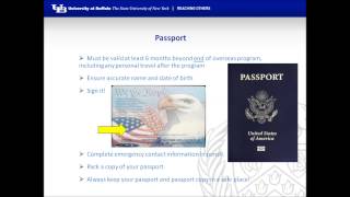 UB Study Abroad Programs: Advice on Passports & Visas