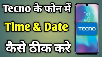 Tecno Mobile Me Time Kaise Set Kare | Tecno Mobile Time Setting | How Set Time In Tecno Mobile