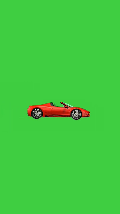 Green screen mobil merah berjalan #shorts #greenscreen