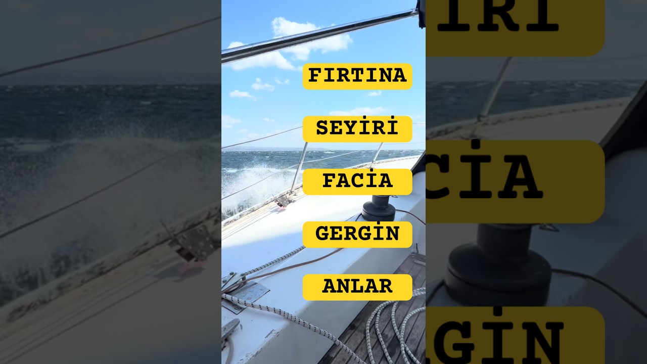 ⁣FIRTINA HEYECAN GERGİN ANLAR #tekne #yelkenli #yelkenli_tekne #olta #karavan #kamp #çadır #balık