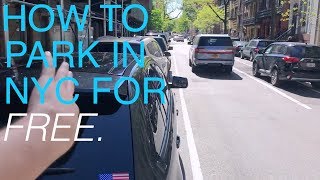 How to Park in New York For Free.