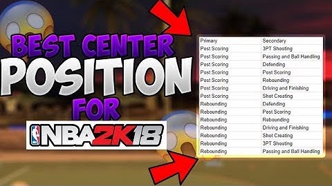 BEST CENTER BUILD IN 2K18