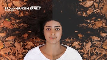 Brown and Moody Color Grading Effect in Photoshop Tutorial | Camera Raw Filter | By Massive Editz