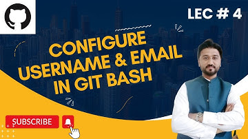 How to Configure Username & Email in Git Bash? | Git init command in Git | Lec#4