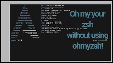 custom zsh - install ohmyzsh plugins and themes without installing ohmyzsh [turotrial]