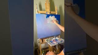Creating cloudscape painting  in oil #oilpainting #cloudscape #clouds #art #artwork #painting