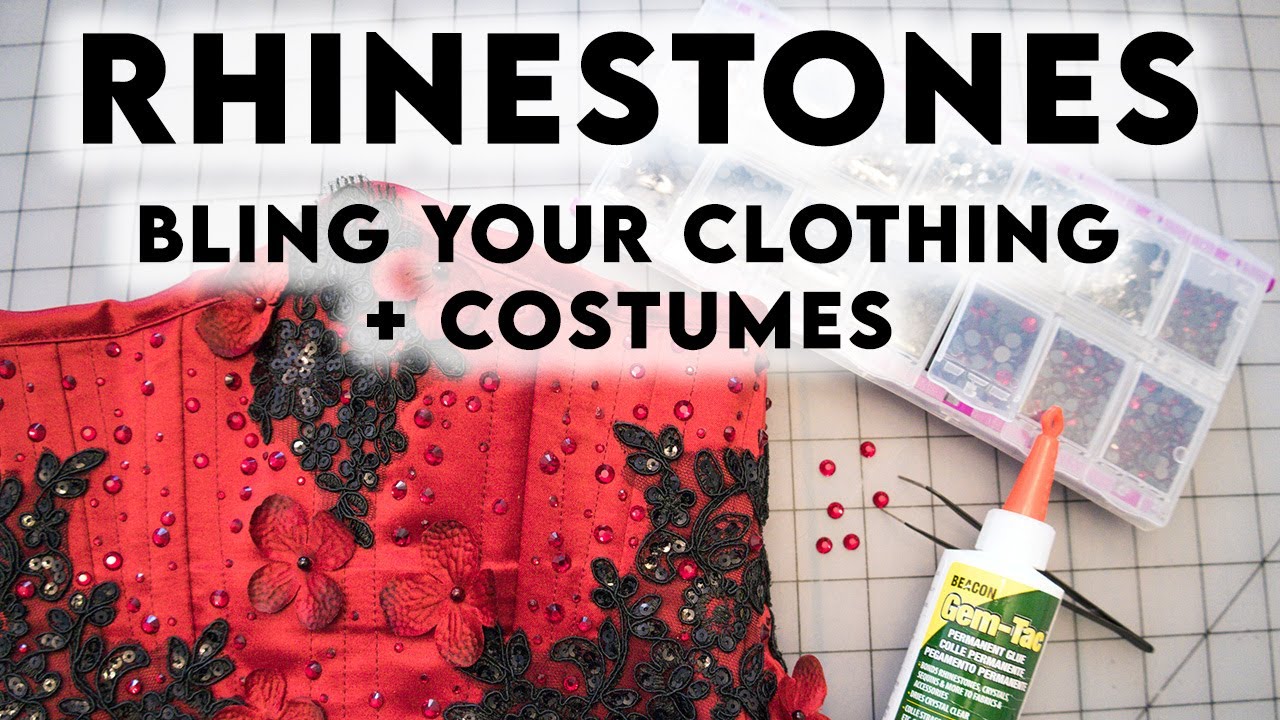 How To Bling Clothing and Costumes  Custom DIY Rhinestones Tutorial 