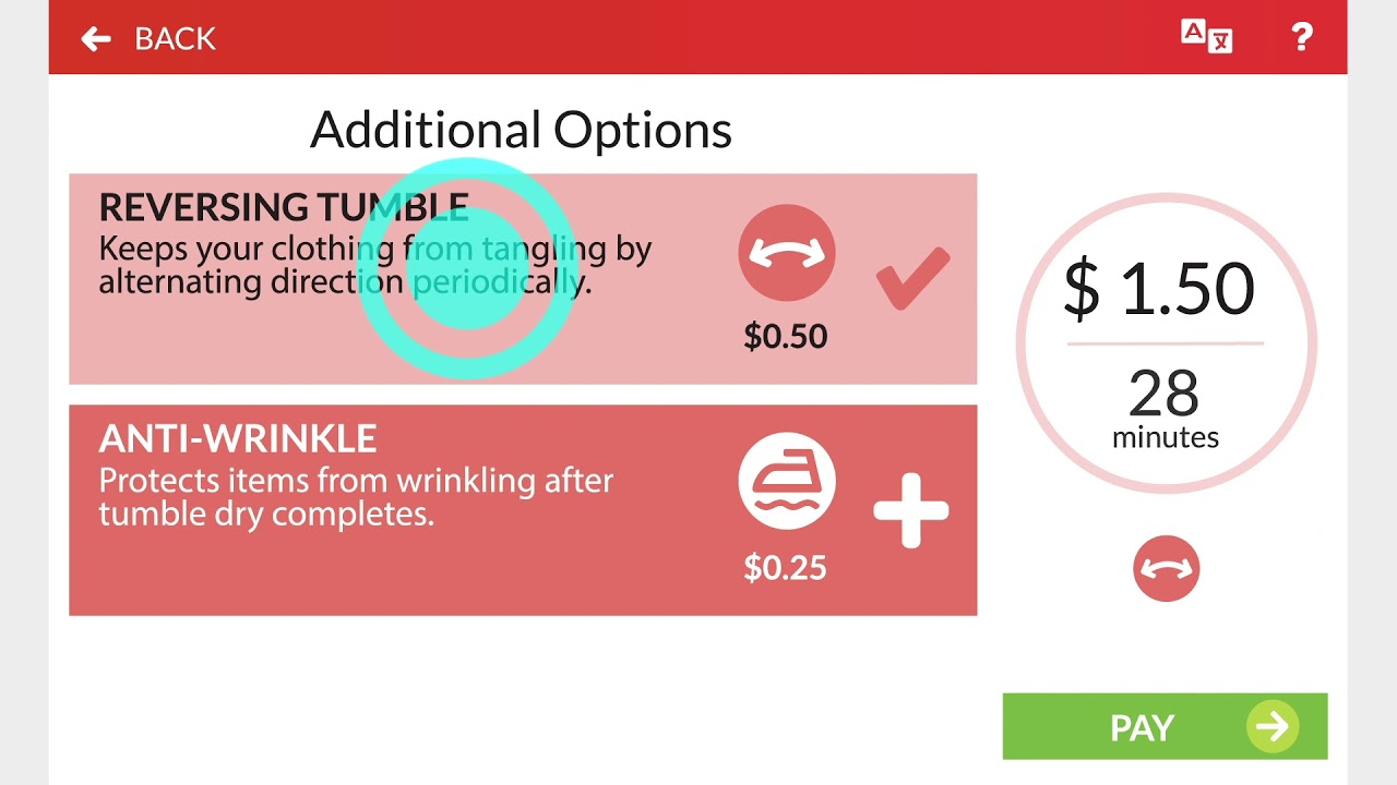 2019 Speed Queen Dryer - Quantum Touch