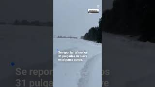 Tormenta invernal deja grandes acumulados de nieve en Minnesota
