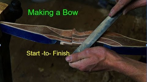 Making a bow: Reflex/ Deflex Longbow