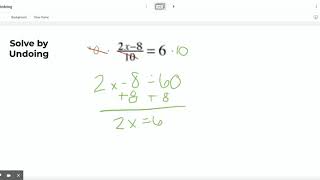 Solving by Undoing