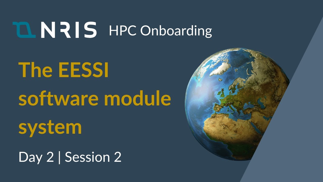 Eesi Program The EESSI software module system - YouTube