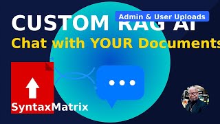 Build a Python AI Chatbot with SyntaxMatrix: Full RAG Tutorial (Step-by-Step)