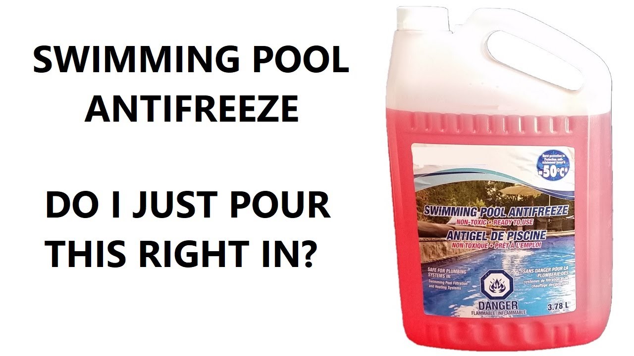 How Do You Use Pool Antifreeze? YouTube