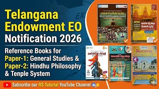 TS Endowment EO 190 Posts | Syllabus & Best Reference Books for Paper 1 & 2 📚
