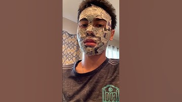 Paper mache Greek mask