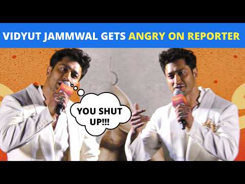 VIDYUT LOSES HIS COOL! Reporter Faces His Angry Reaction | Street Fighter Trailer Launch