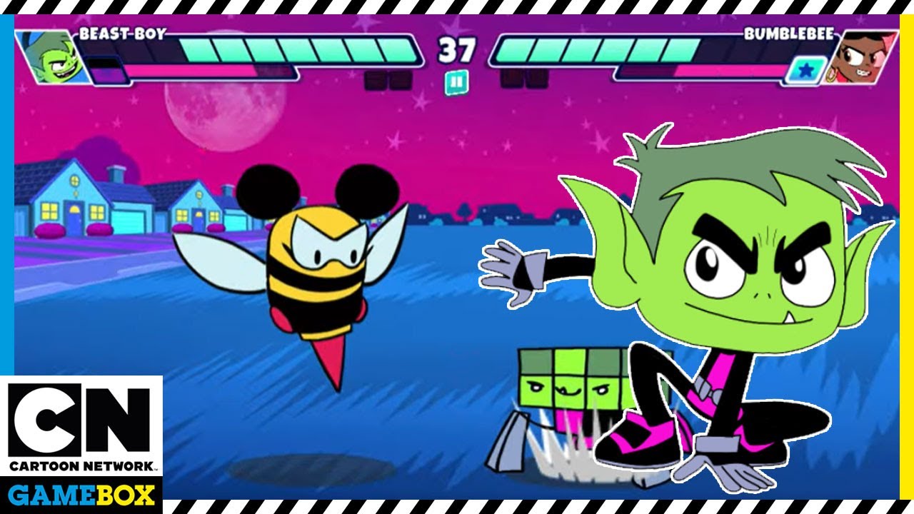 Teen Titans Go GamePlay TTG Jump Jousts 2 Beast Boy Cartoon