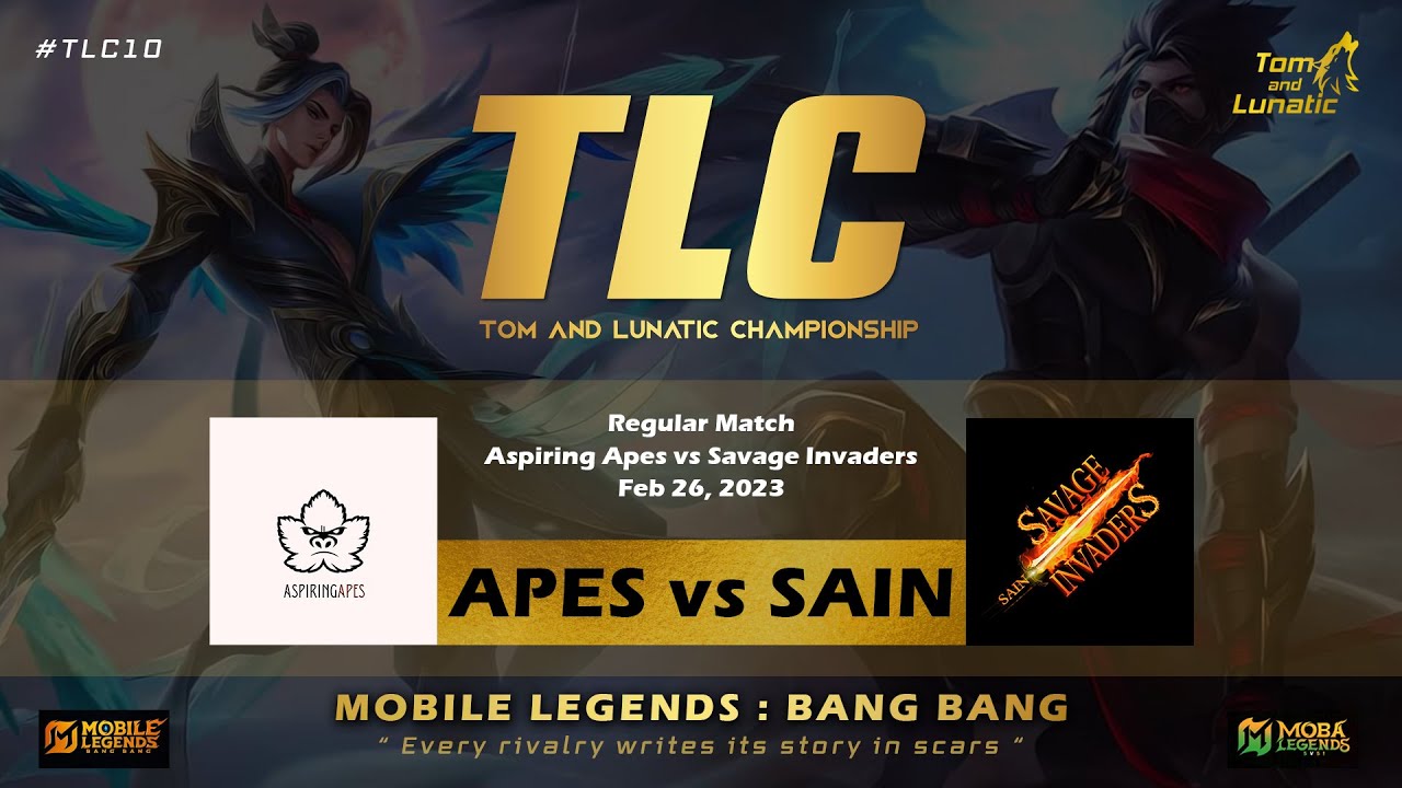 APES vs SAIN | TLC10 | Regular Match | TL Championship | Tom and Lunatic | MOBA Legends Tamil