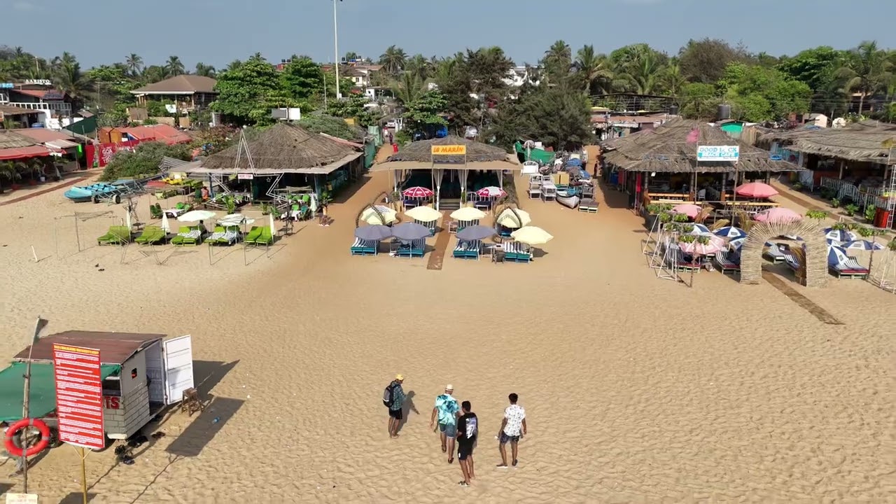 Drone footage from le Marin shack Baga 