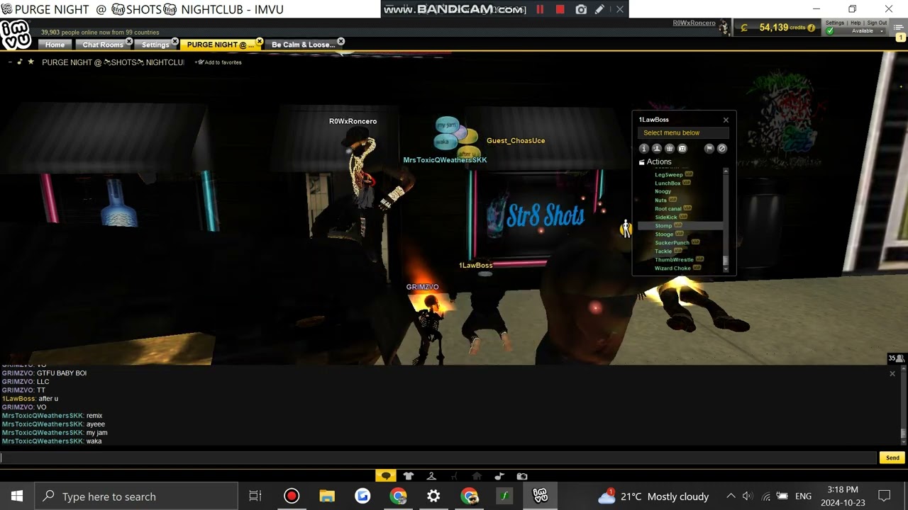 1LawBoss & Zychi GETTIN BEAT Up In PURGE IMVU STOMP