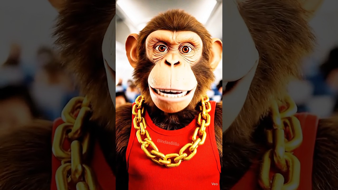 Crazy girl hit the monkey | funny monkey vlog 