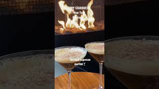 Luxury Starbucks 🥂 #starbucks#espressomartini#newyork#restaurant#luxury