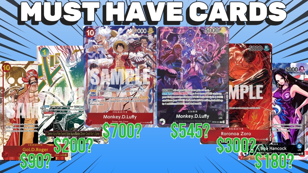 THESE ONE PIECE CARDS ARE MUST-HAVES - YouTube