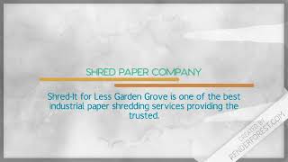 Document Destruction Services