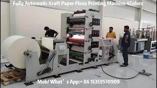 1color 2Color 3Colors 4 Colors Flexo Printing Machine Kraft Paper Printing Machine