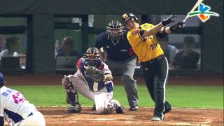20130825 CPBL 象VS犀牛 4上 恰恰二壘安打，象隊 7:1 領先