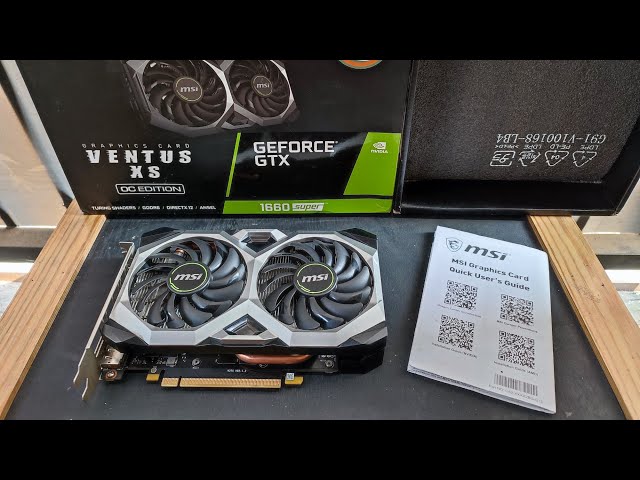 Unboxing Test 3DMark Time Spy Benchmark MSI GeForce® GTX 1660